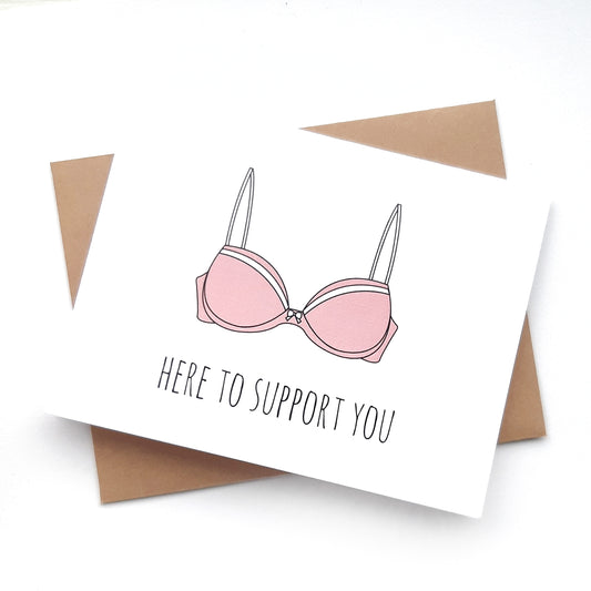 Here To Support You- Breast Cancer Card